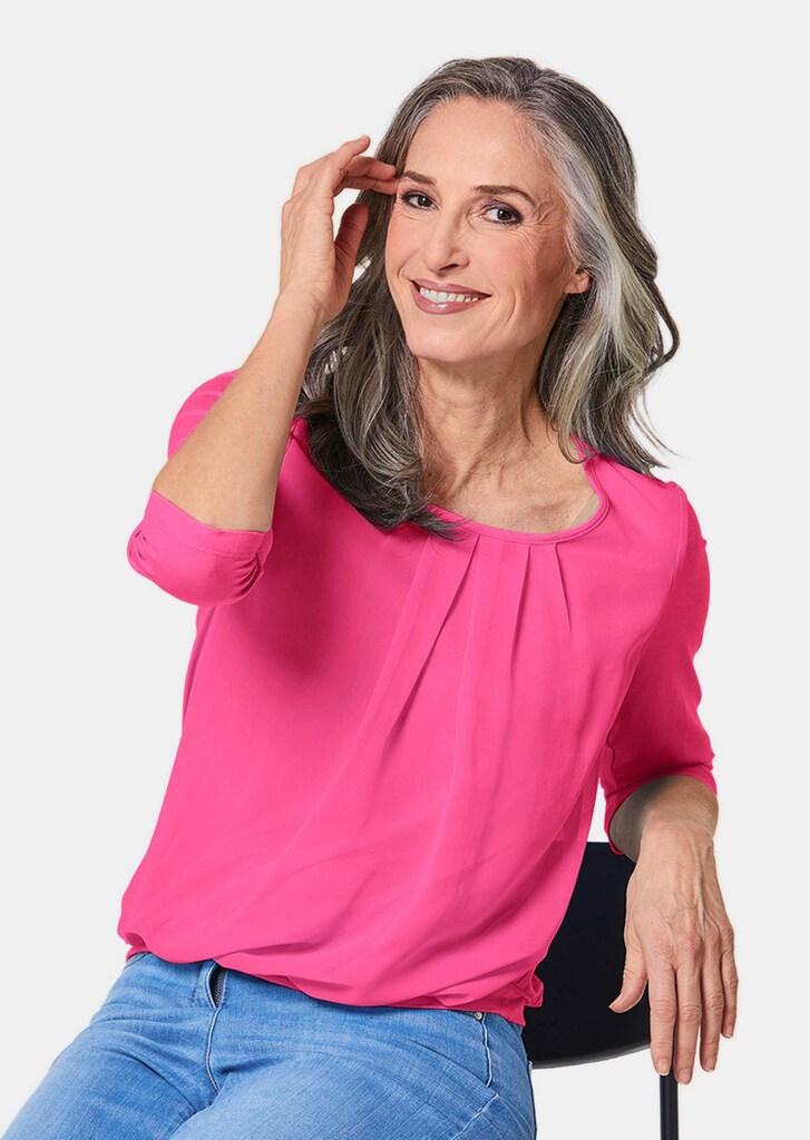 Verzorgd shirt in elegante blouselook