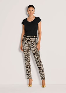 Broek met luipaardprint en ritszakken thumbnail 2