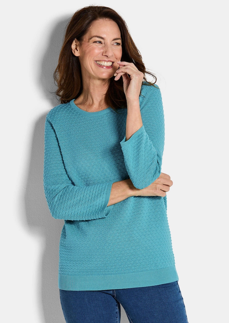 Tricot pullover met stippenmotief