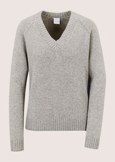 V-Pullover mit Kaschmir und Seide thumbnail 6