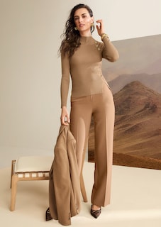 Rippstrick-Pullover mit abnehmbaren Broschen thumbnail 7