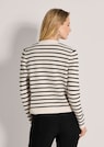 Strickjacke mit Streifen und Schmuckknöpfen thumbnail 3
