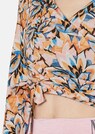 Wickelshirt mit floralem Unikat-Print thumbnail 5