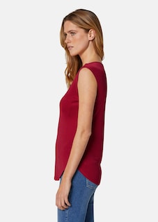 Sleeveless shirt with V-neck thumbnail 4