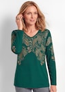 Langarmshirt mit platziertem Paisley-Druck thumbnail 1