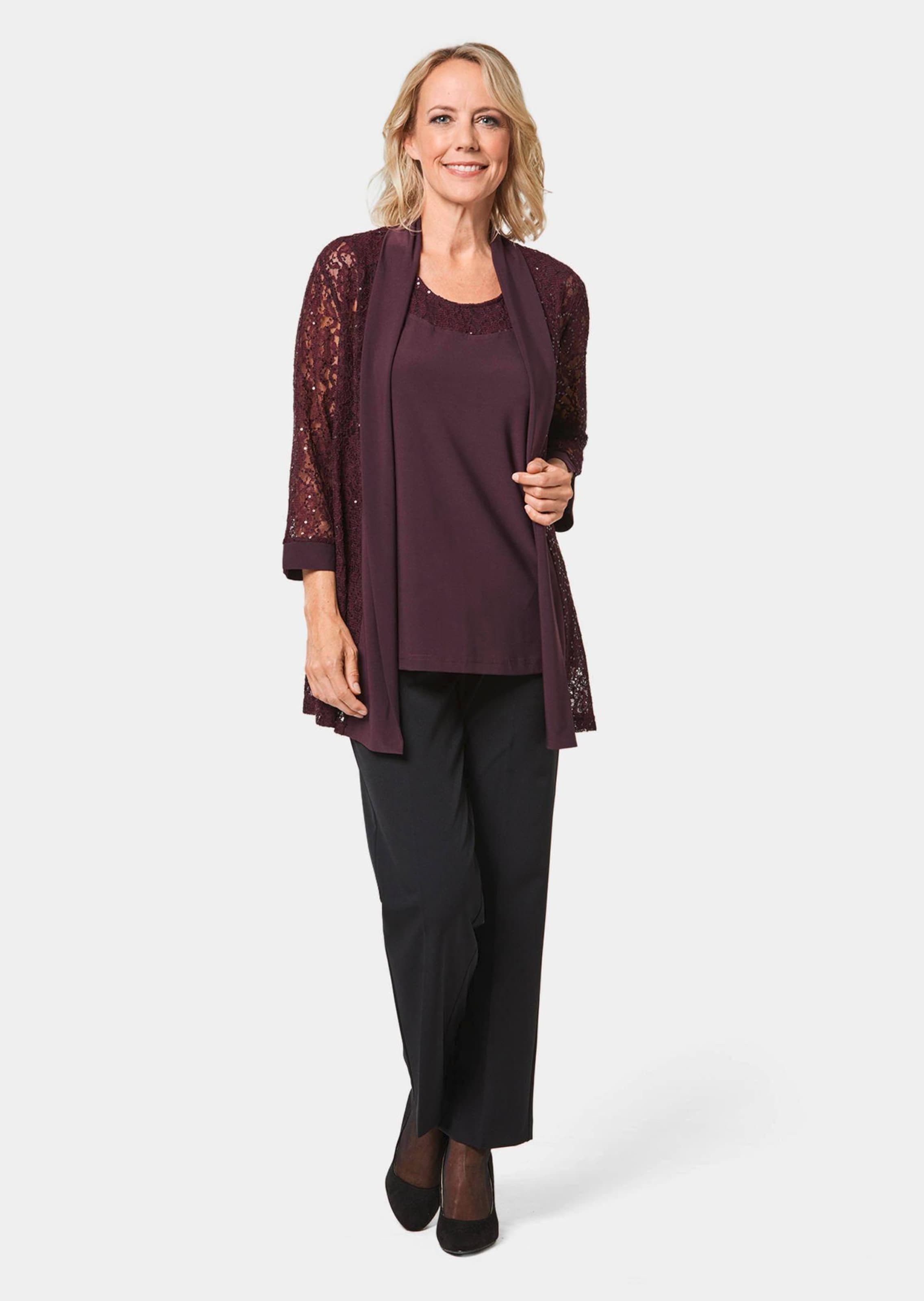 Ensemble veste en dentelle et bustier - baie - Gr. 48 de Goldner Fashion