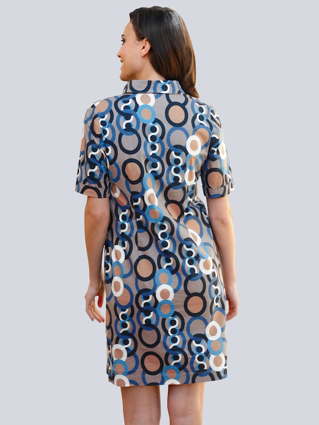Kleid mit attraktivem Druck 2