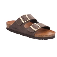 Leren slippers met riempjes thumbnail 1