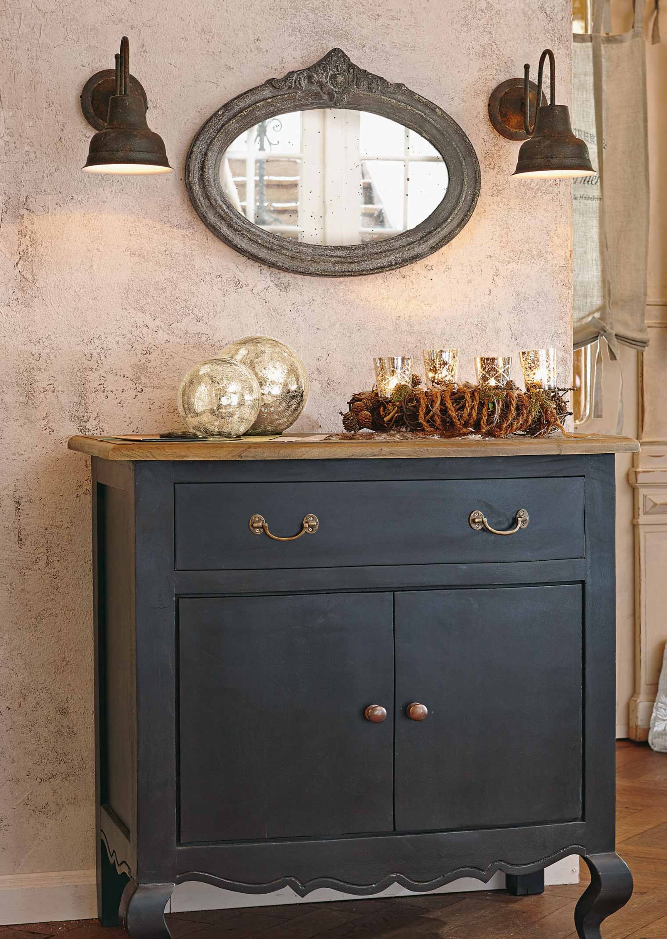 Lot de 2 boules lumineuses - couleur argent - Gr. 0 de Goldner Fashion