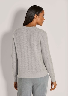Kaschmir-Pullover mit filigranem Ajour-Muster thumbnail 3