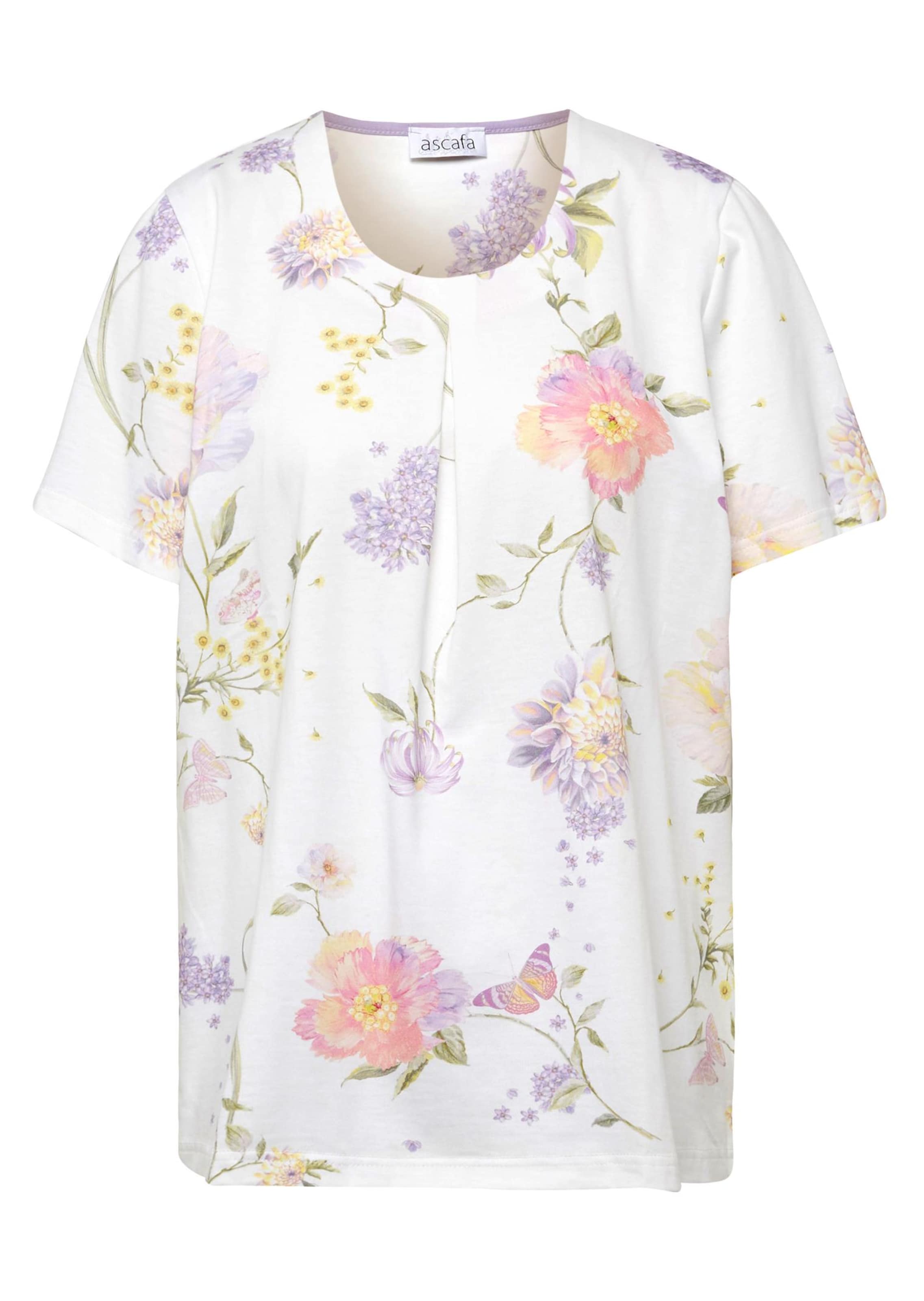 Pyjama en coton à manches courtes - mauve / rosé / jaune / à fleurs - Gr. 25/26 de Goldner Fashion