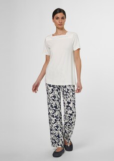 Pyjama mit Spitze und Blütenprint thumbnail 2