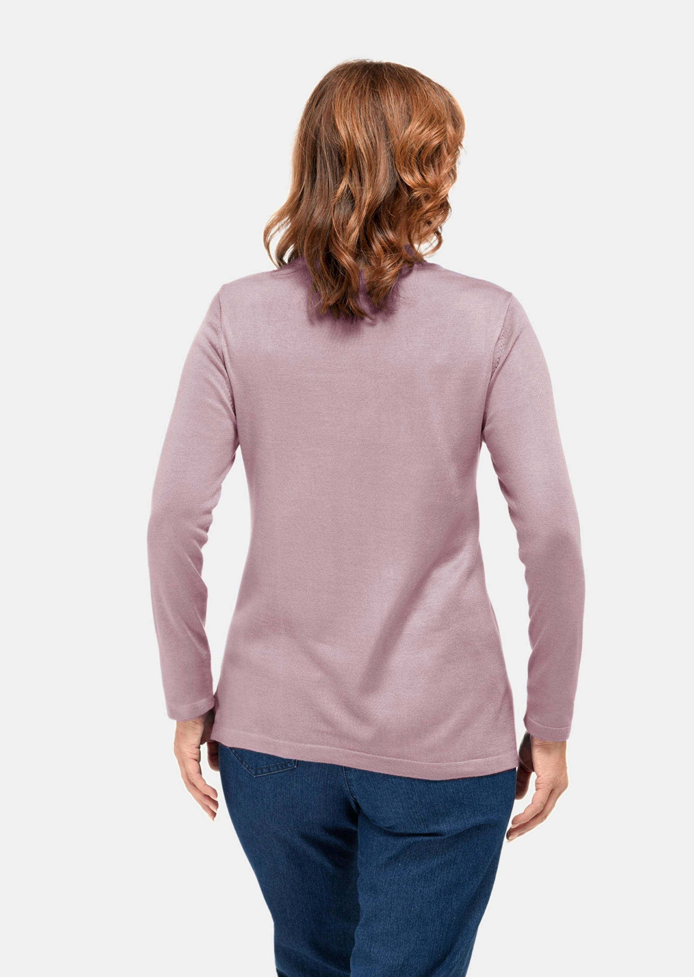 Pull à col droit - rosé - Gr. 20 de Goldner Fashion