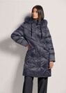 Lange Kapuzen-Jacke mit Webpelz thumbnail 1