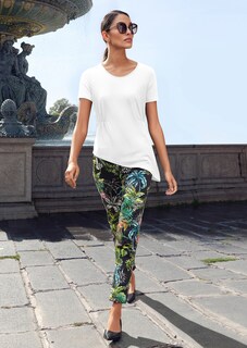 Jersey shirt with asymmetric hem thumbnail 1