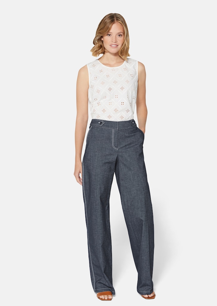 TALBOT RUNHOF X MADELEINE Weite Hose im Jeans-Look 1