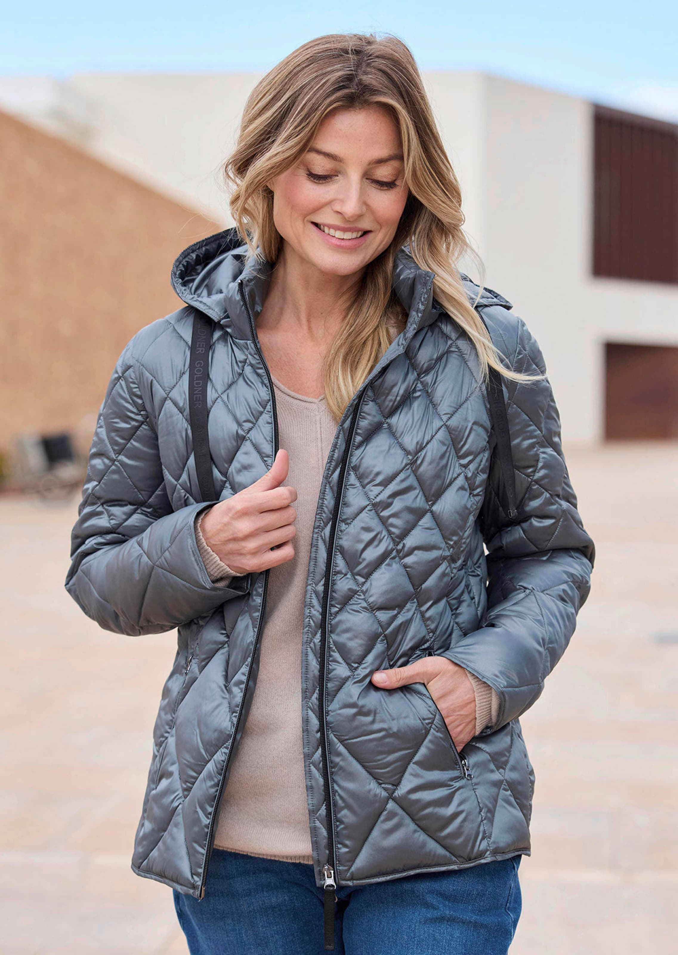 Jacke - graugrün - Gr. 24 von - Goldner Fashion - Modalova