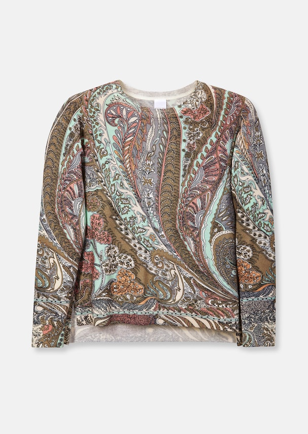 The round-neck jumper with paisley pattern 5