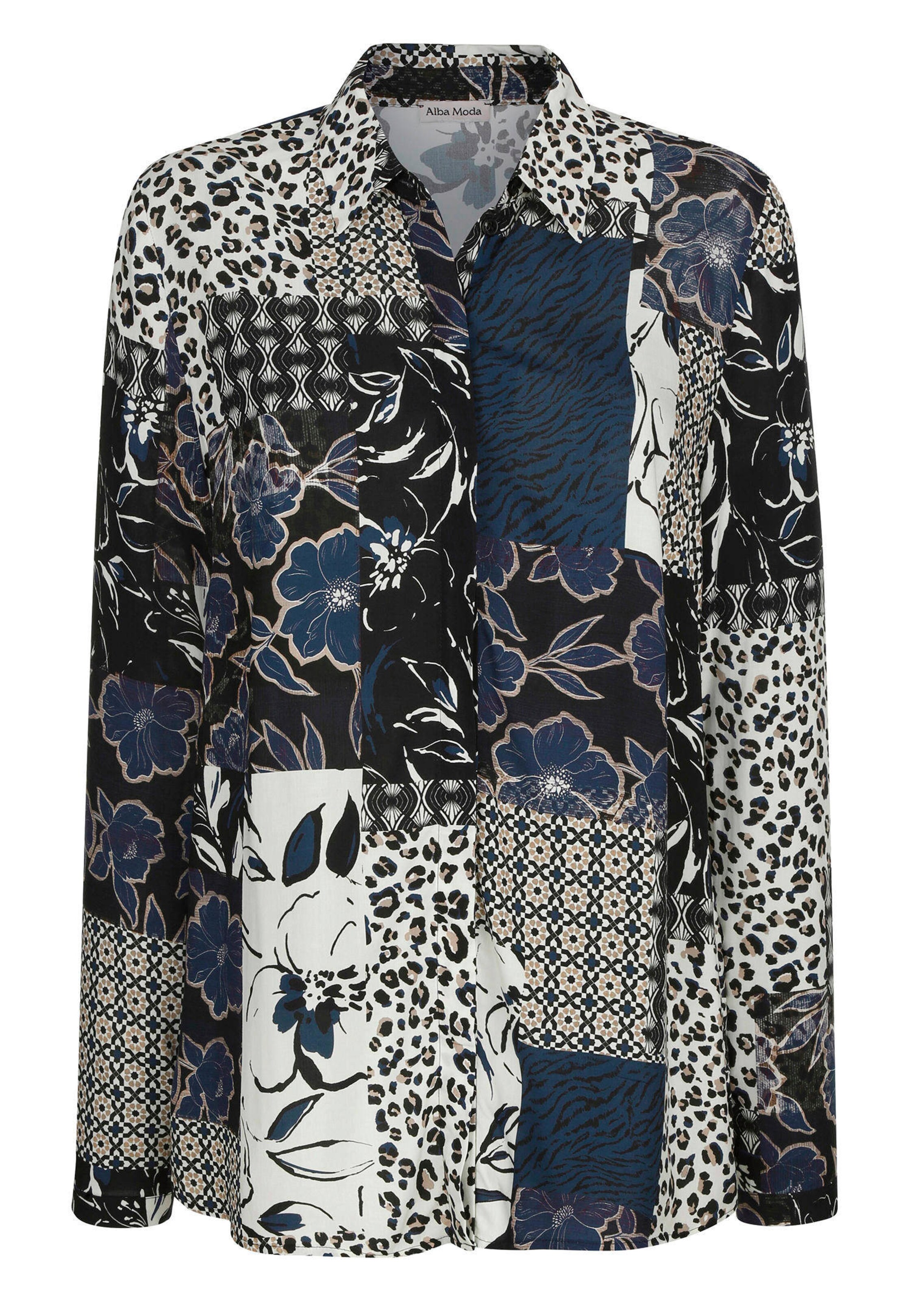 Bluse mit Patchwork-Druck 4