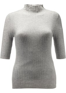 Strickpullover mit Stehkragen und Halbarm thumbnail 1