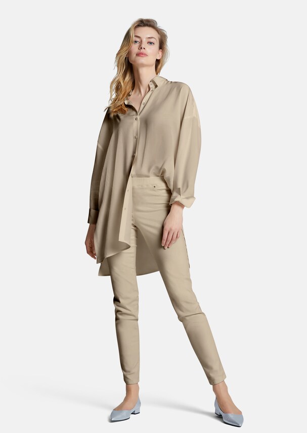Long shirt with side slits 1
