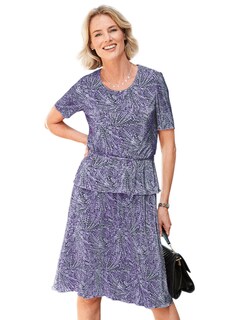 Edles Feinplissee-Kleid in Zweiteiler-Optik thumbnail 1