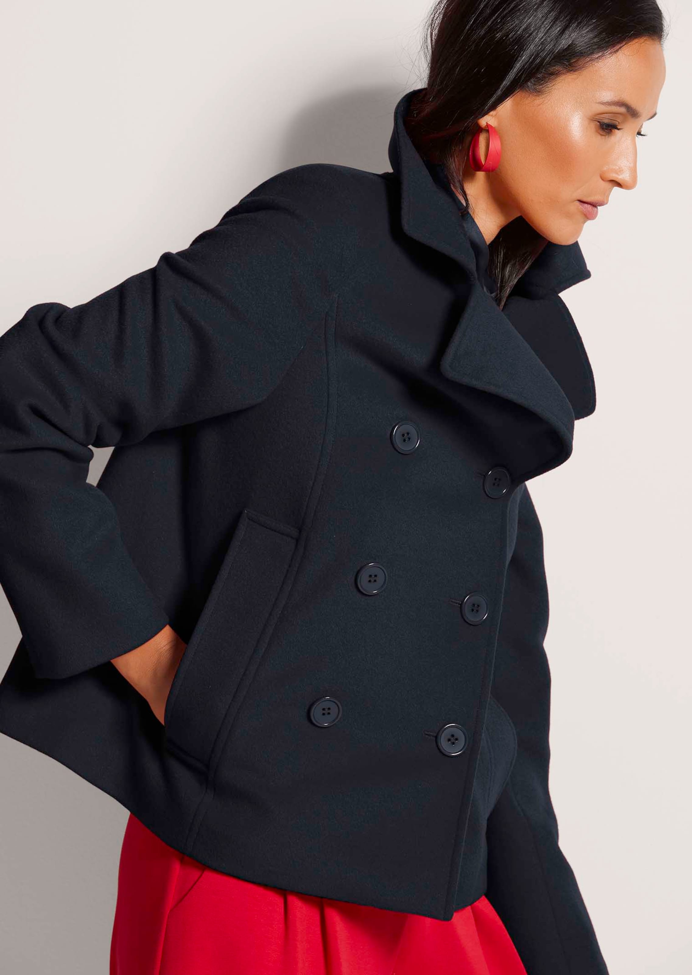 Caban-Jacke in marine MADELEINE Mode