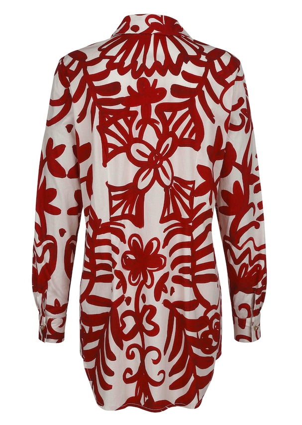 Bluse mit grafischem Druck 6
