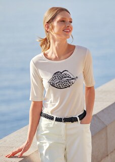 Rundhals-Shirt mit Pailletten-Motiv thumbnail 6