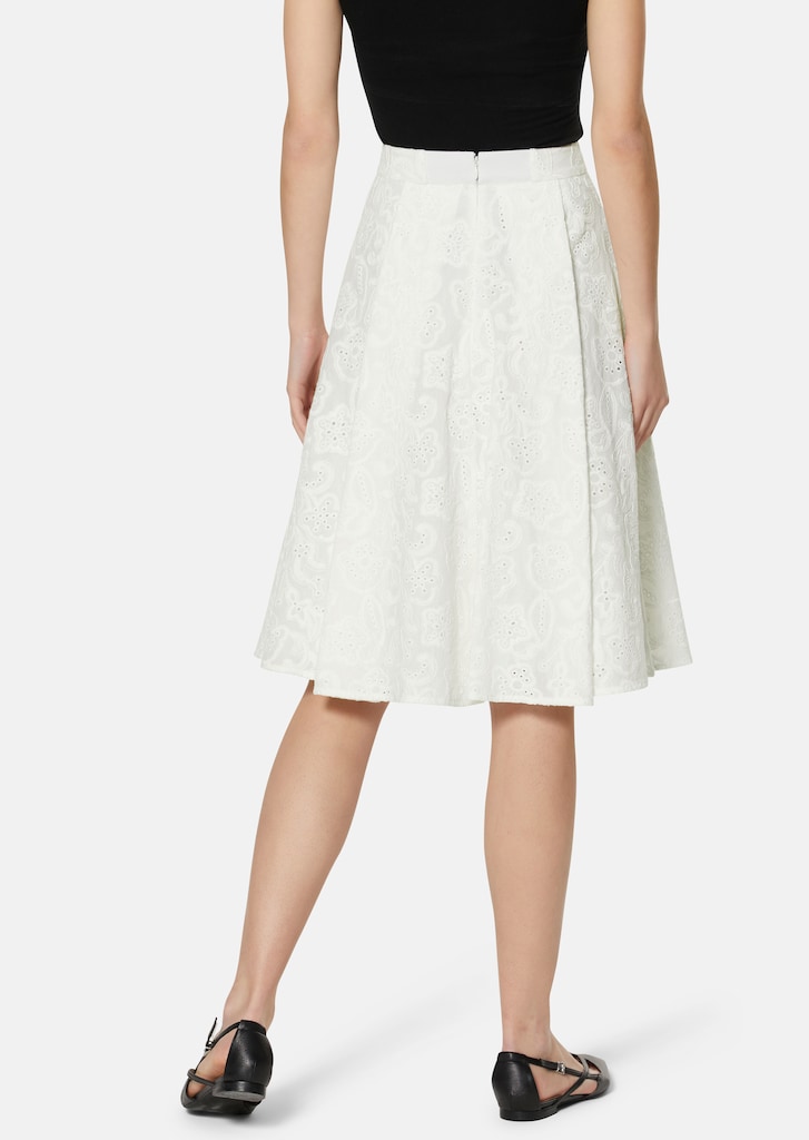 Pleated cotton skirt - beautifully embroidered 2