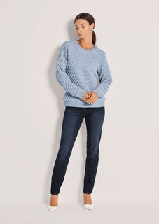Sweatshirt mit Cloqué-Struktur thumbnail 2