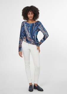 Long-sleeved jumper with paisley pattern thumbnail 2