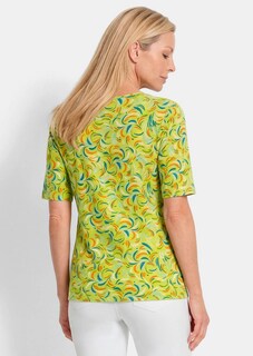 T-shirt en viscose avec un imprimé all-over frais thumbnail 3