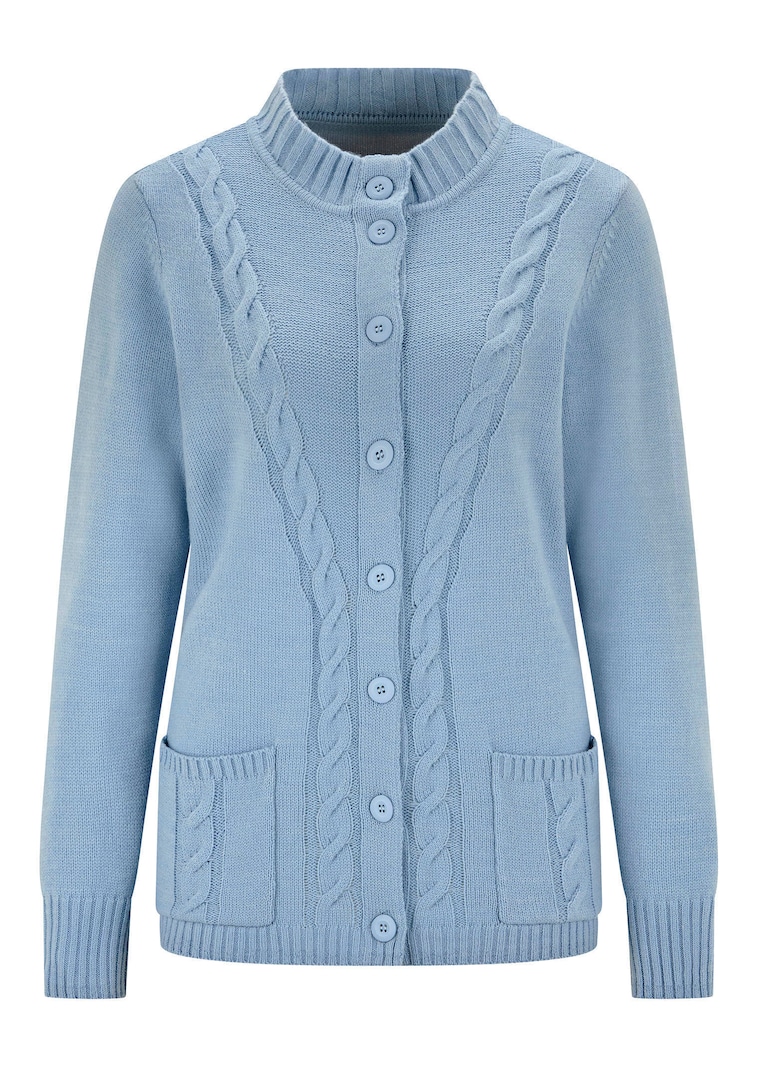 Cardigan avec motif torsadé