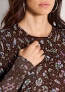 Feine Strickjacke mit Blumenprint thumbnail 5