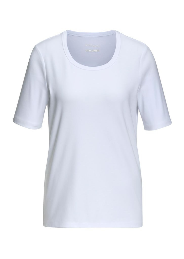 Edel-T-Shirt mit Rundhalsausschnitt