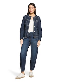 Feminine Jeansjacke ohne Kragen thumbnail 2