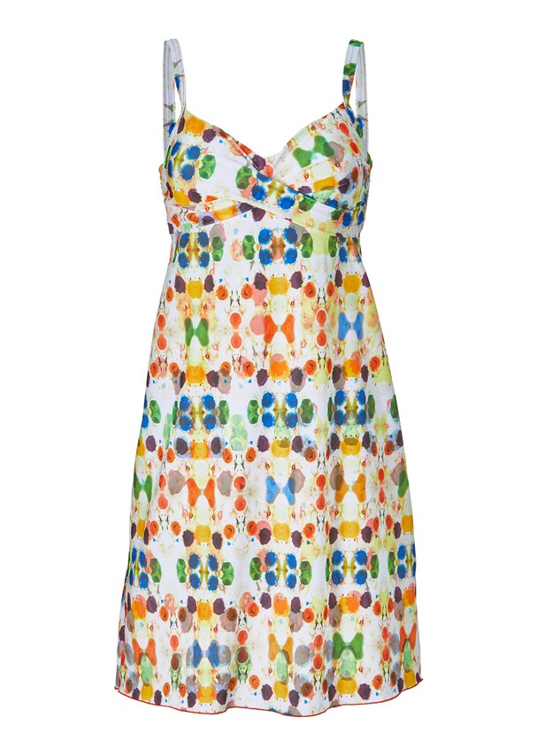 Beach dress in a colourful print
