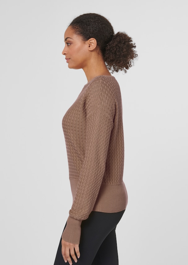 Textured jumper made from Supima Cotton 3