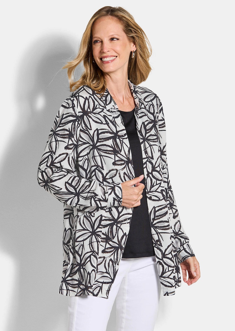 Hemdbluse aus reiner Viskose