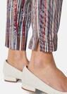 Cropped cigarette trousers with striped print thumbnail 5