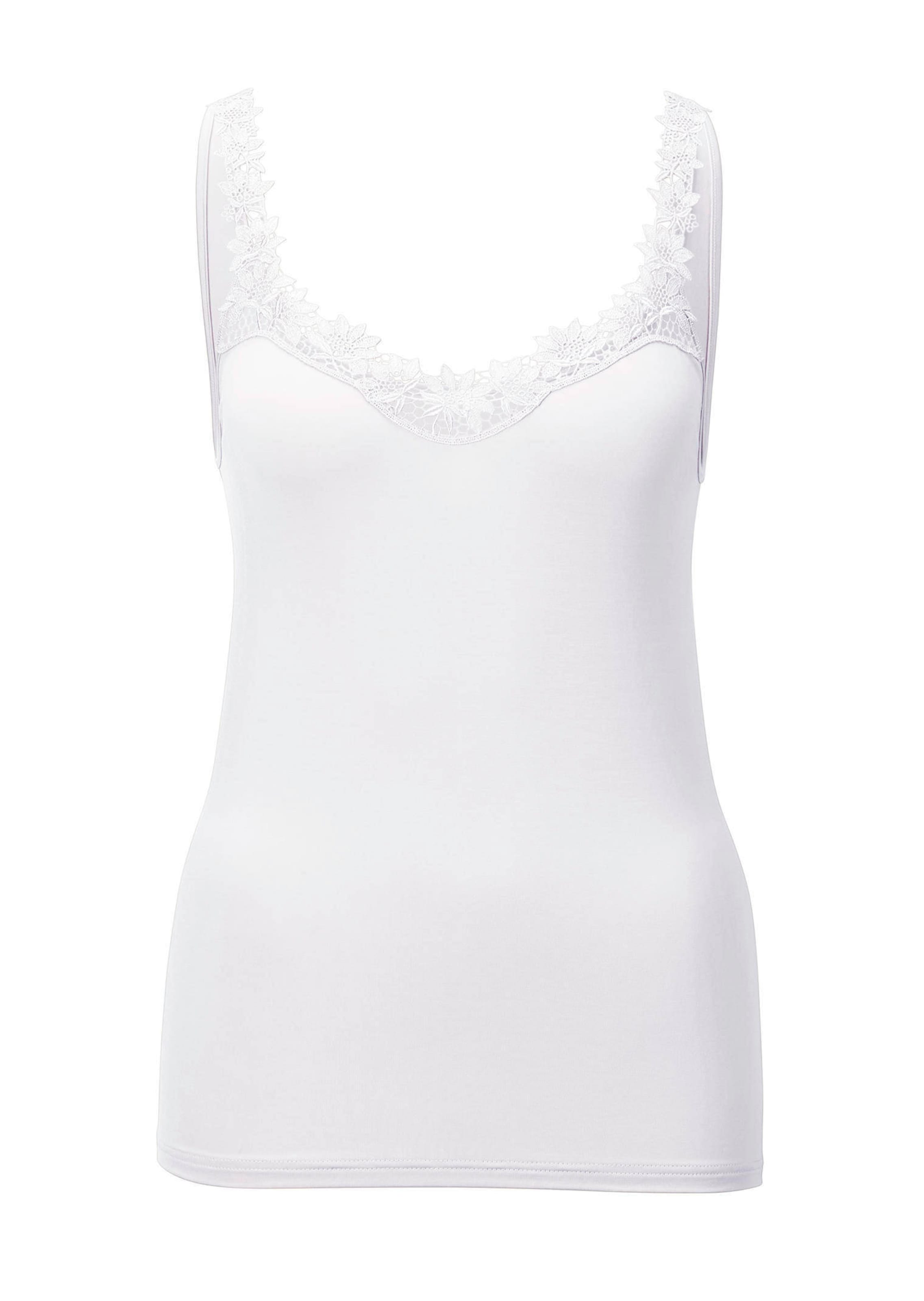 Trägerhemd mit Spitze
