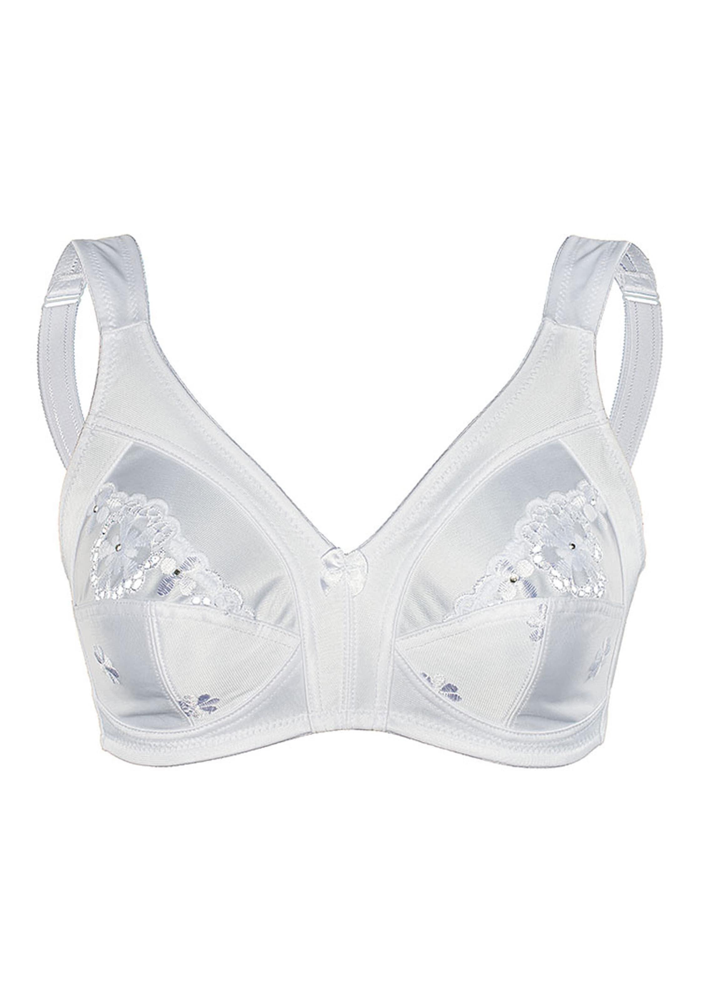 Soutien-gorge confort avec dentelle - blanc - Gr. 105 B de Goldner Fashion