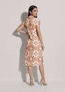 Gemustertes Hemdblusenkleid aus Viskose thumbnail 4