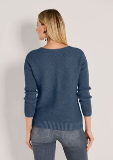 Langarm-Pullover mit V-Ausschnitt thumbnail 3