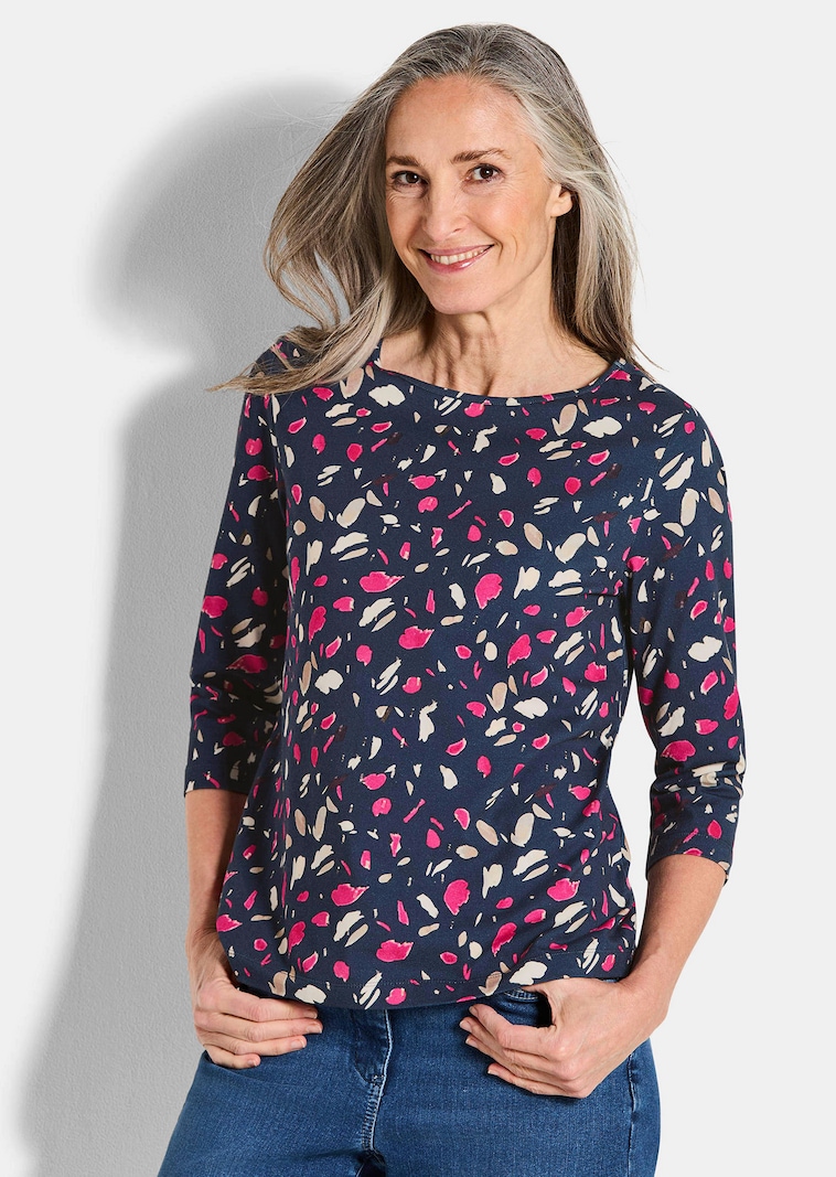 T-shirt confortable en jersey avec teneur en coton