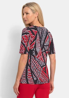 Katoenen shirt met grafische print thumbnail 3