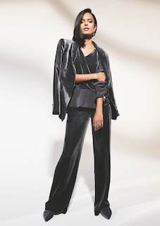 Silk blouson top thumbnail 2