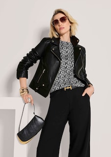 Biker-Jacke aus Lammnappaleder thumbnail 4