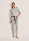 Schmale Jeans mit Strass und Stickerei thumbnail 2